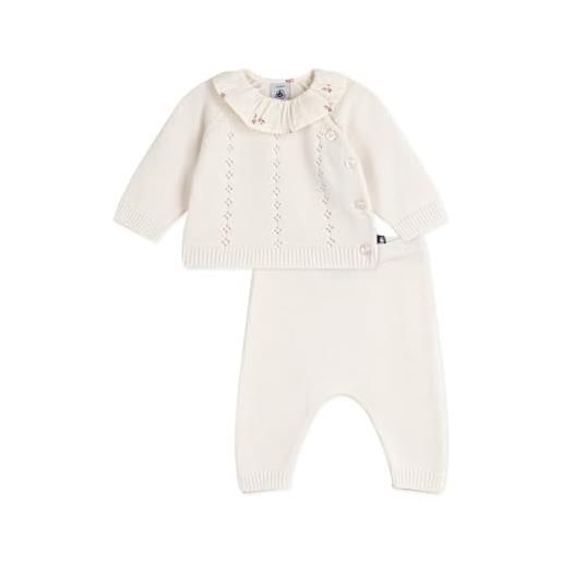 Petit Bateau abbigliamento giorno bambino ragazza, marshmallow, 18 mesi