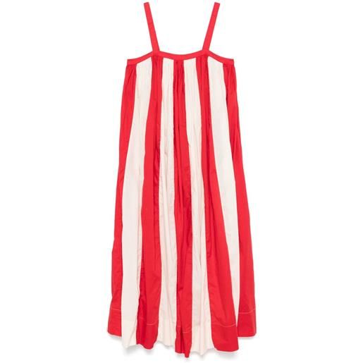 BODE abito liberty stripe lungo - toni neutri