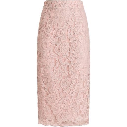 Dolce & Gabbana gonna midi a fiori - rosa