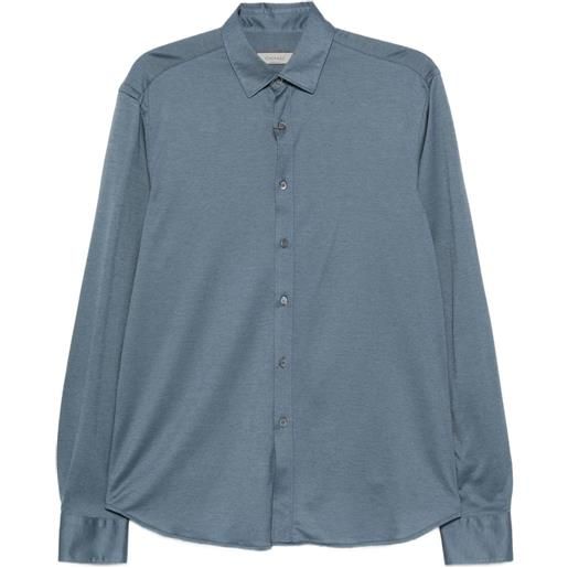 Canali camicia a maniche lunghe - blu