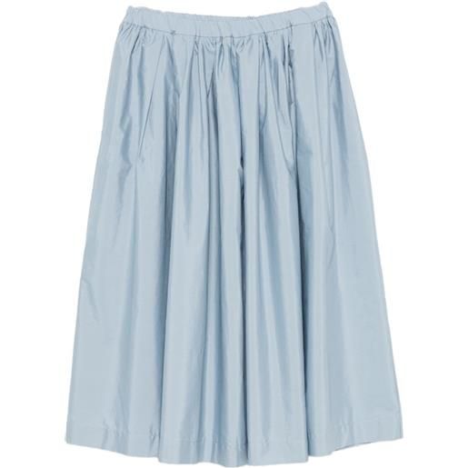 Nine In The Morning gonna midi lilia plissettata - blu