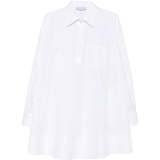 Stella McCartney chest-pocket shirt mini dress - bianco