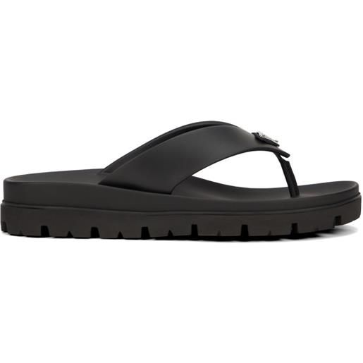 Prada infradito con logo - nero