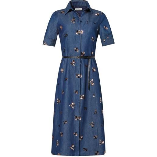 Altuzarra chemisier midi con paillettes - blu