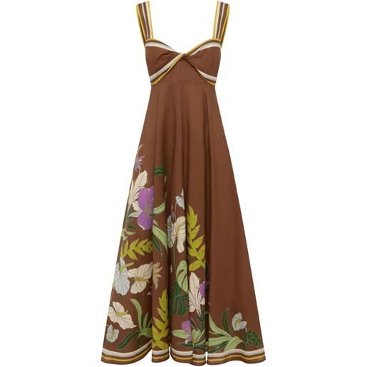 ALEMAIS alfie maxi dress - marrone