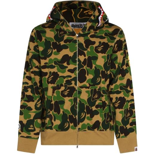 BAPE BLACK by *A BATHING APE® felpa abc camo shark con stampa camouflage - toni neutri