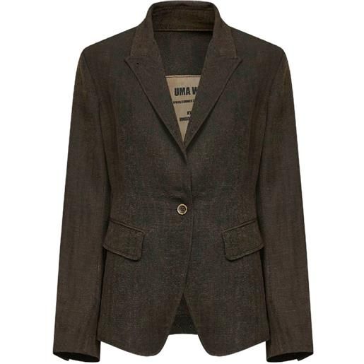 Uma Wang twisted asymmetric jacket - marrone