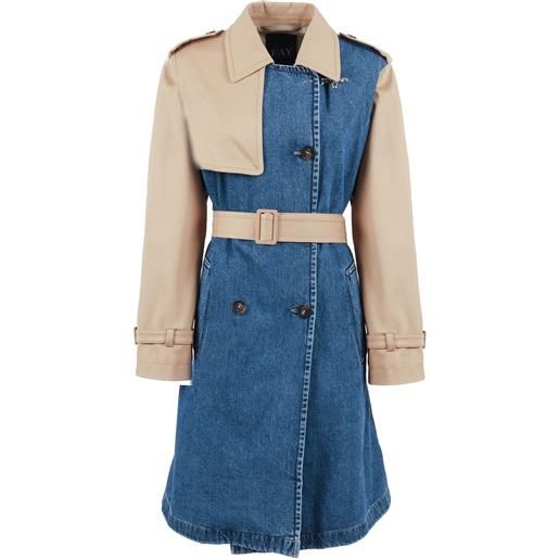 Fay trench d. Petto over mix materiali