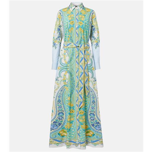 Etro abito chemisier in cotone con stampa