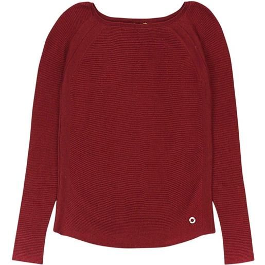 Loro Piana maglione a coste - rosso