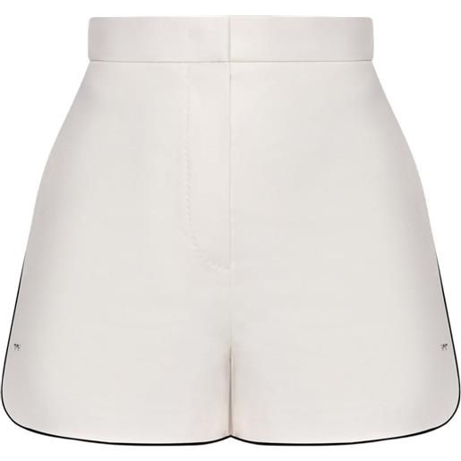 Max Mara shorts sartoriali orbita a vita alta - bianco