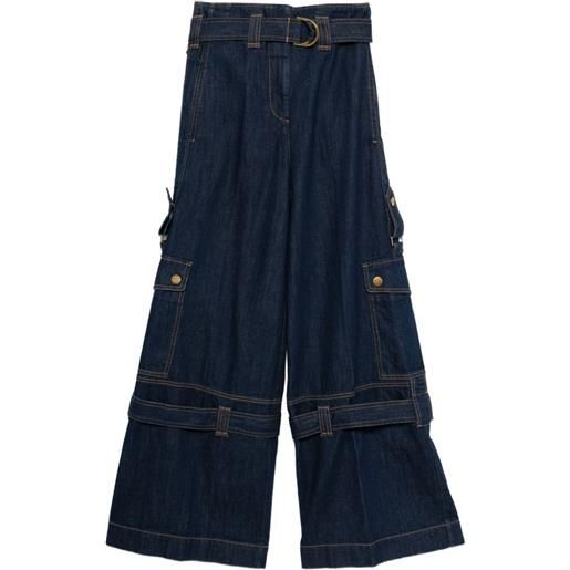 ZIMMERMANN jeans con cintura - blu