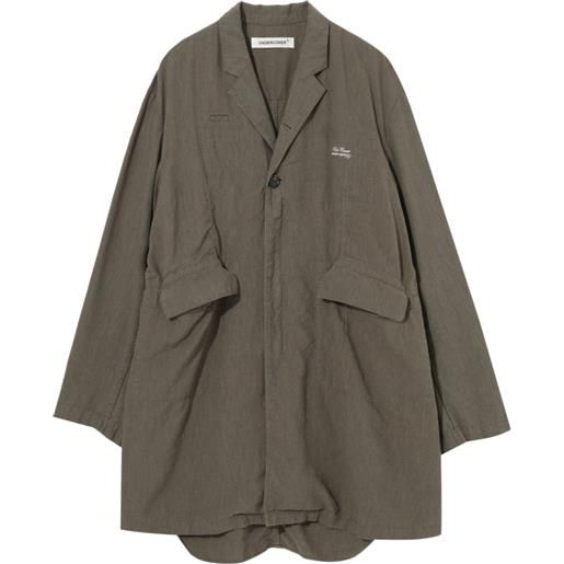 Undercover giacca con logo - verde