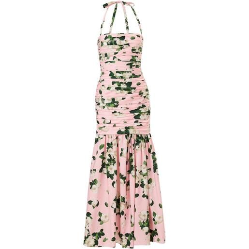 Carolina Herrera abito midi con stampa - rosa