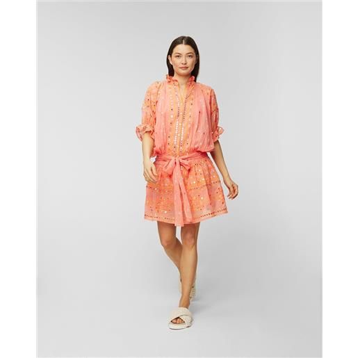 Juliet Dunn abito Juliet Dunn mosaic blouson dress