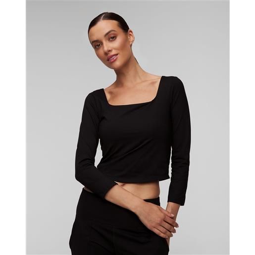 Deha crop top nero da donna Deha