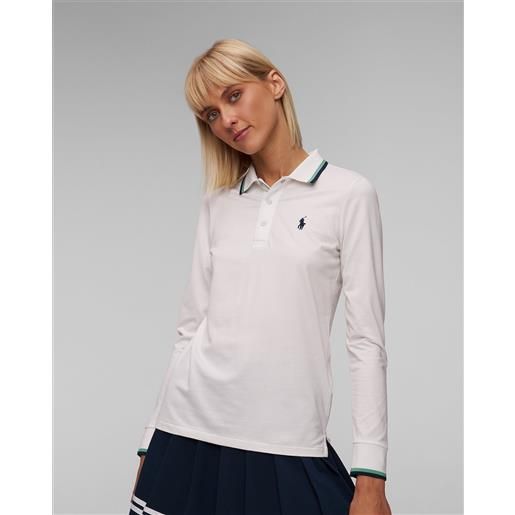 RLX Ralph Lauren polo bianca a maniche lunghe da donna ralph lauren rlx golf