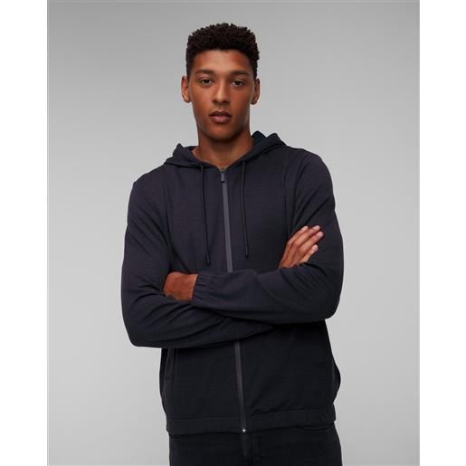 BOSS felpa blu scuro con cappuccio da uomo hugo boss p-steele