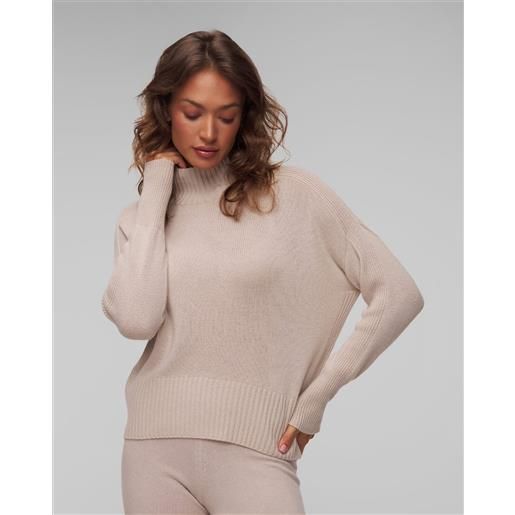 Allude maglione beige in cashmere da donna Allude