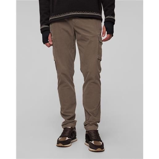 Alberto pantaloni cargo marroni da uomo Alberto john - baby corduroy