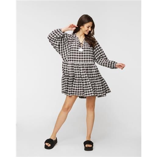 Seafolly abito Seafolly gingham tier dress