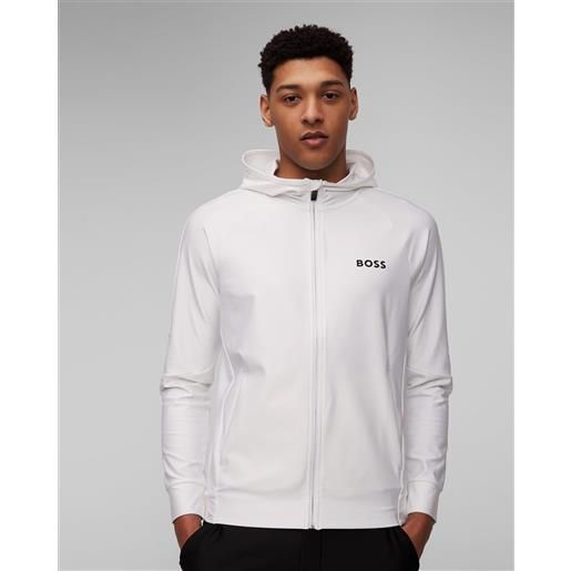 BOSS felpa bianca da uomo hugo boss sicon mb