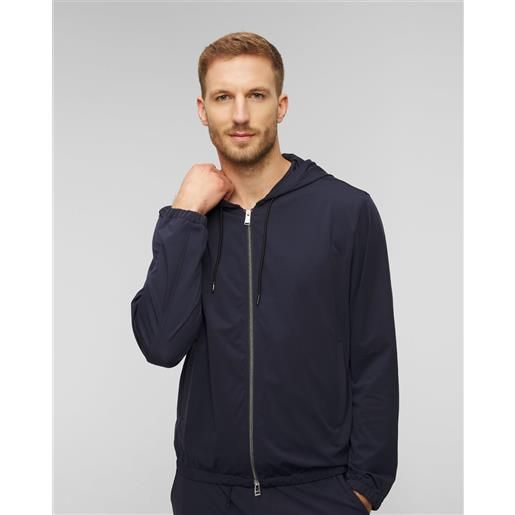 BOSS felpa blu scuro da uomo hugo boss p hanry j hd