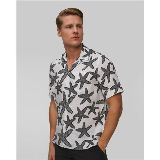 Vilebrequin camicia di lino a maniche corte da uomo Vilebrequin charli