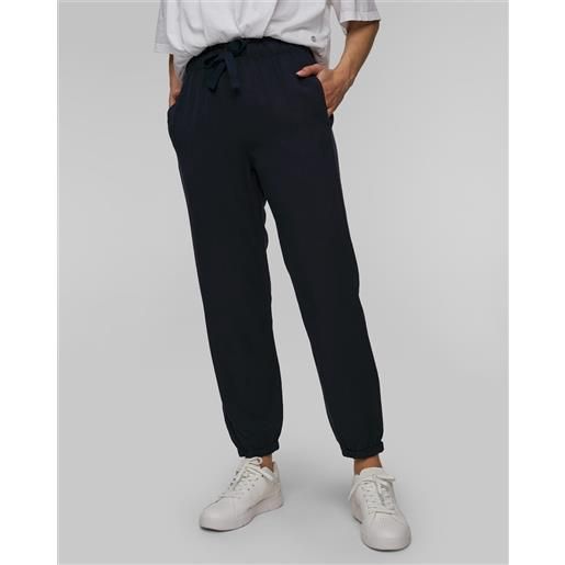 Deha pantaloni blu scuro da donna Deha in twill tencel lyocell