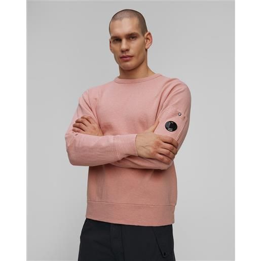 CP Company felpa da uomo c. P. Company malfilè fleece crewneck sweatshirt rosa
