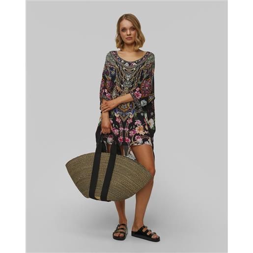 Muun cestino intrecciato a mano da donna Muun maxi sophie hstripe