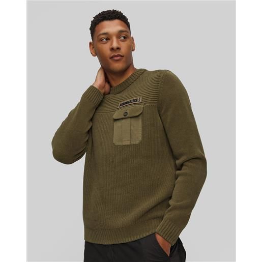 Aeronautica Militare maglione verde da uomo Aeronautica Militare