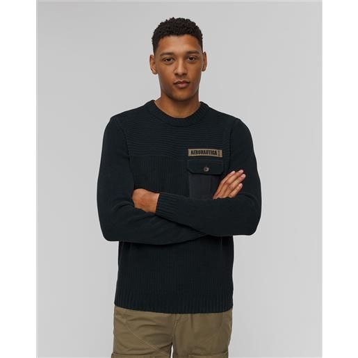 Aeronautica Militare maglione blu scuro da uomo Aeronautica Militare
