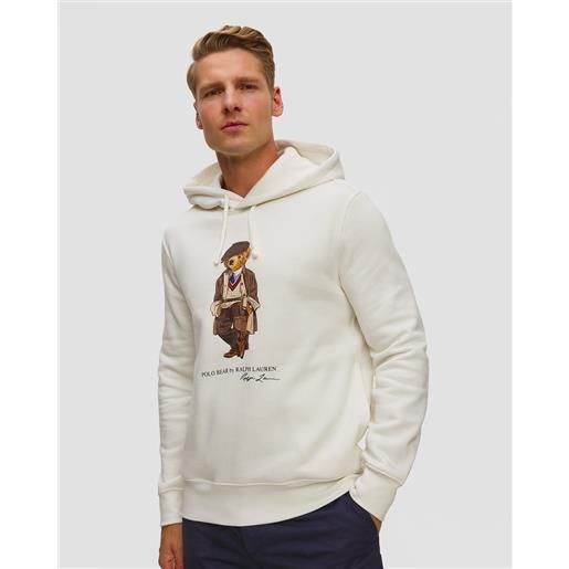 Polo Ralph Lauren felpa bianca con cappuccio da uomo Polo Ralph Lauren