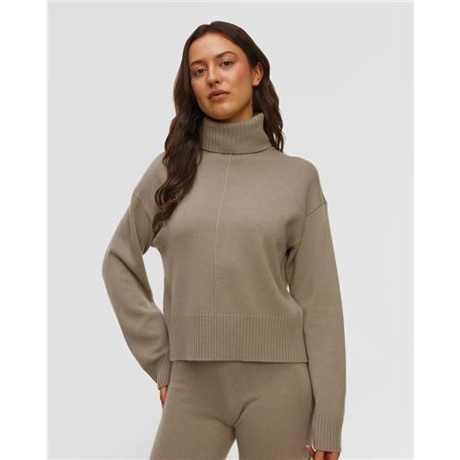 Allude maglione a collo alto in lana e cashmere da donna Allude