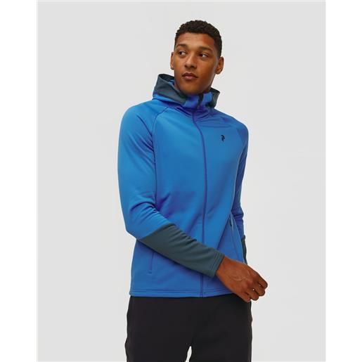 Peak Performance felpa con cappuccio da uomo Peak Performance m rider essentials zip hood blu