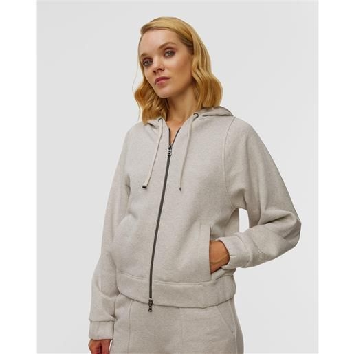 BOGNER felpa grigia con cappuccio da donna bogner talli 1