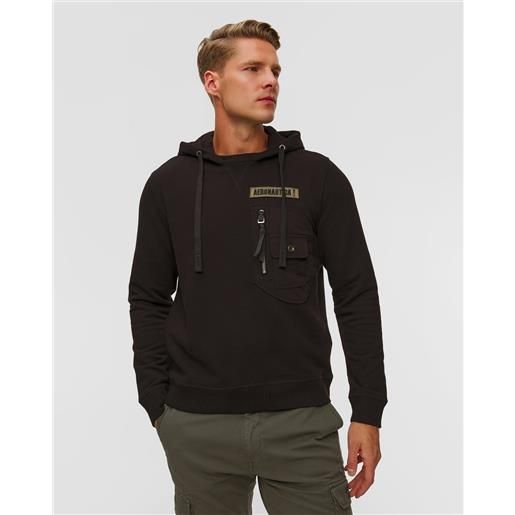 Aeronautica Militare felpa nera da uomo Aeronautica Militare