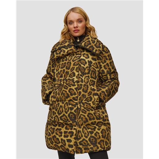 Goldbergh piumino lungo leopardato da donna Goldbergh zosha