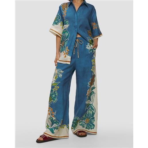 Alemais pantaloni in lino da donna Alemais luda