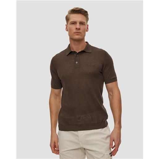 Aeronautica Militare polo in lino da uomo Aeronautica Militare