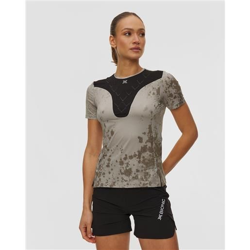 X-Bionic maglietta da corsa da donna x-bionic corefusion run shirt ss beige