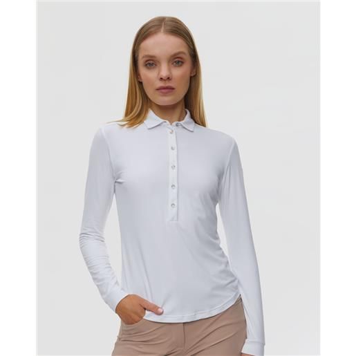 Chervo polo bianca a maniche lunghe da donna Chervo amur