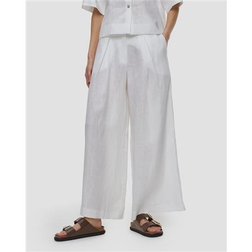 Kori pantaloni bianchi in lino da donna Kori
