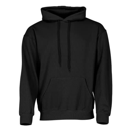 Fruit of the loom - felpa con cappuccio, colore bianco, taglia m