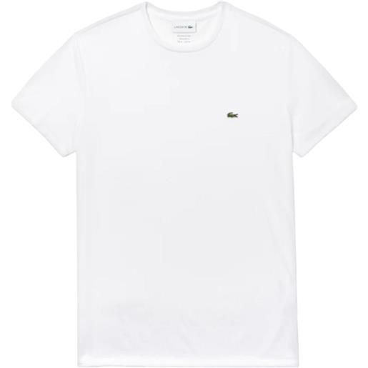Lacoste t-shirt classic in pima uomo bianca