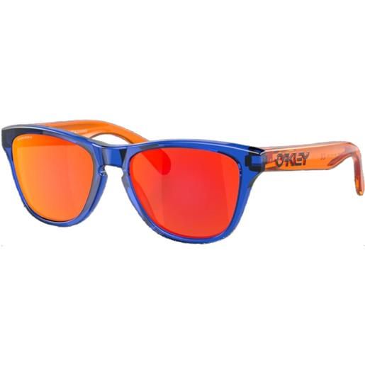 Oakley occhiali frogskins xxs junior crystal blue/prizm ruby