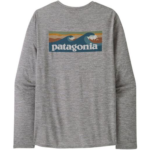 Patagonia t-shirt cap cool daily graphic uomo feather grey
