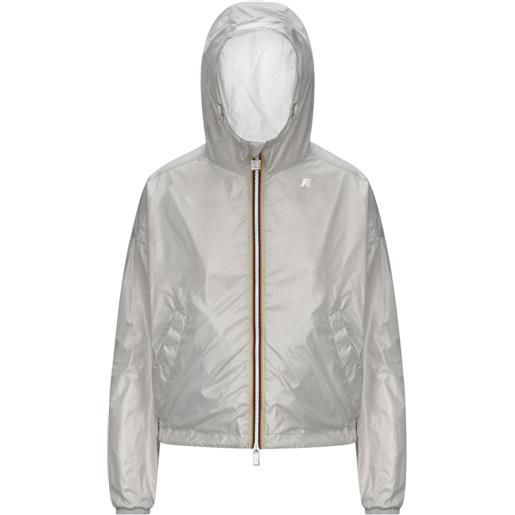 Kway giacca laurette plus. 2 reversible donna white/beige light