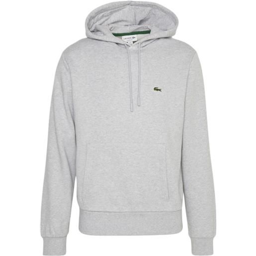 Lacoste maglia classic fit hoddy uomo light grey